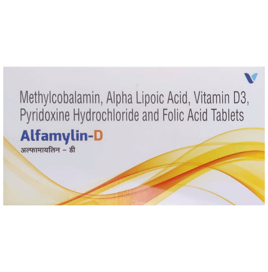 Alfamylin-D Tablet
strip of 10 tablets