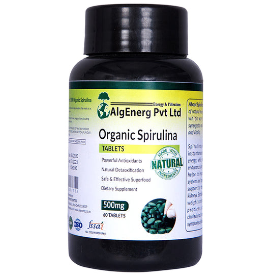 AlgEnergy Organic Spirulina Tablet
bottle of 60 tablets