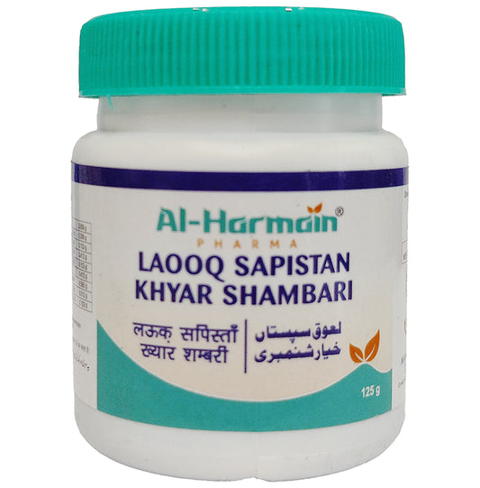 AL-Harmain Laooq Sapistan Khyar Shambari
box of 125 gm Paste