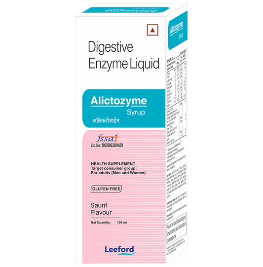 Alictozyme Syrup Saunf
bottle of 100 ml Liquid