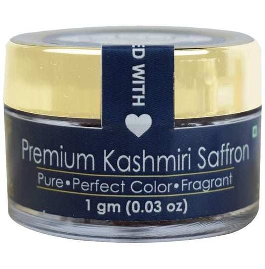 Alif Premium Kashmiri Saffron
jar of 1 gm Leaves