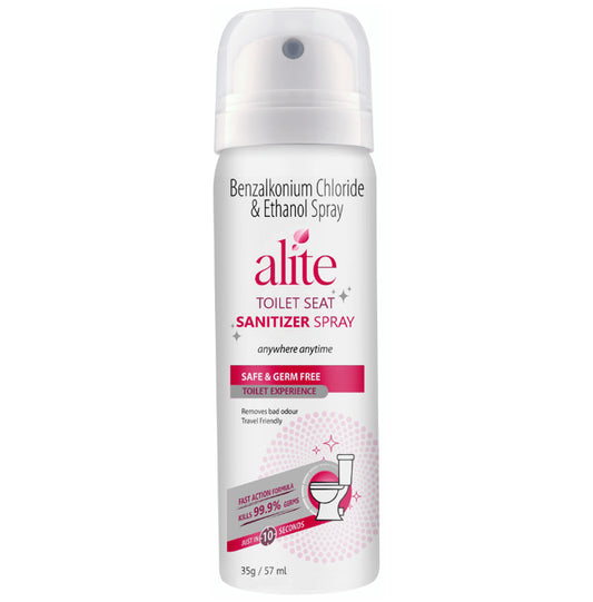 Alite Toilet Seat Sanitizer Spray
bottle of 57 ml Sanitizer