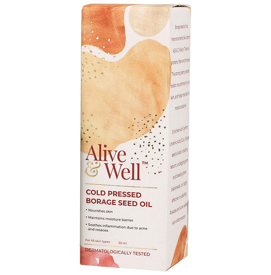 Alive & Well Cold Pressed Borage Seed Oil
bottle of 30 ml Oil