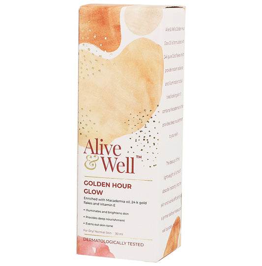 Alive & Well Golden Hour Glow Gold Oil
bottle of 30 ml Oil