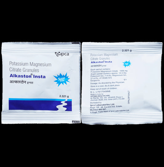 Alkaston Insta Sachet
sachet of 2.321 gm Granules