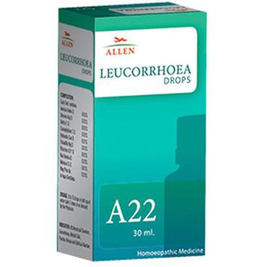 Allen A22 Leucorrhoea Drop
bottle of 30 ml Drop