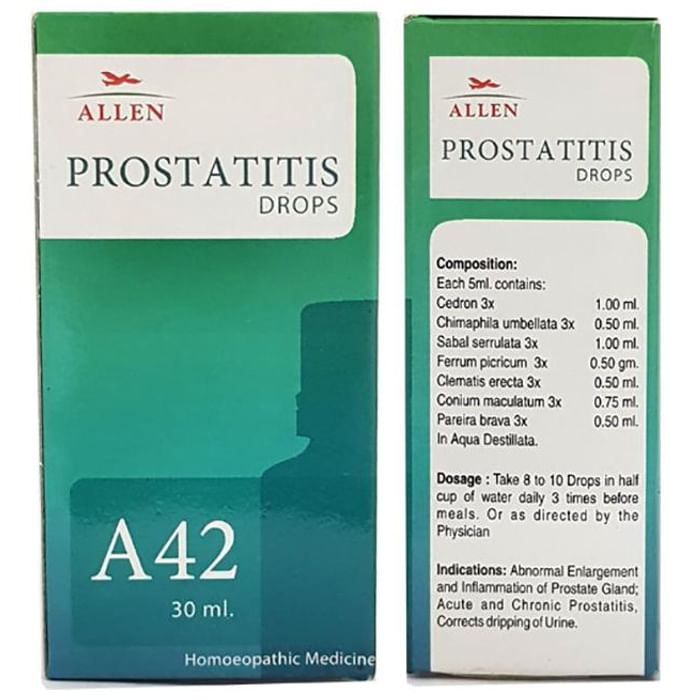 Allen A42 Prostatitis Drop
bottle of 30 ml Drop
