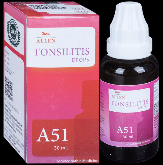 Allen A51 Tonsilitis Drop
bottle of 30 ml Drop