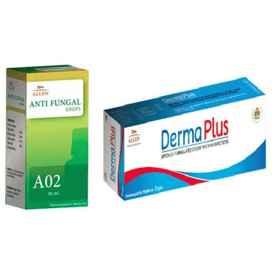Allen Anti Fungal Combo (A02 + Derma Plus Cream)
packet of 1 Kit