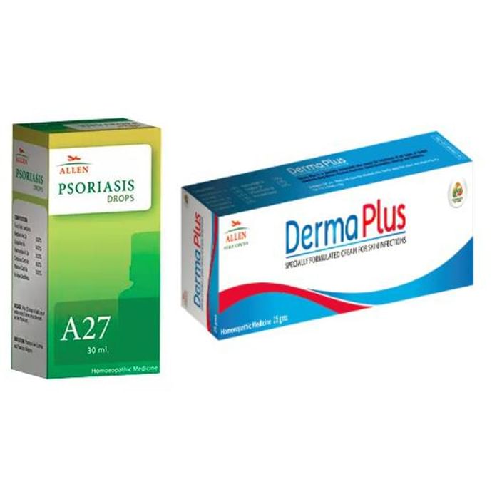 Allen Anti Psoriasis Combo (A27 + Derma Plus Cream)
packet of 1 Kit