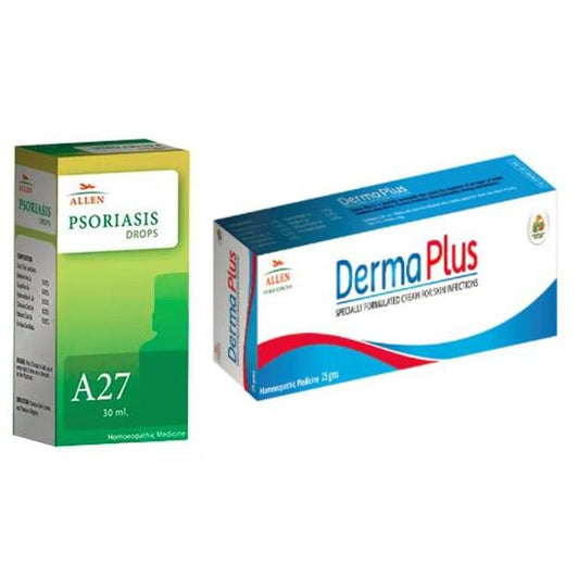Allen Anti Psoriasis Combo (A27 + Derma Plus Cream)
packet of 1 Kit