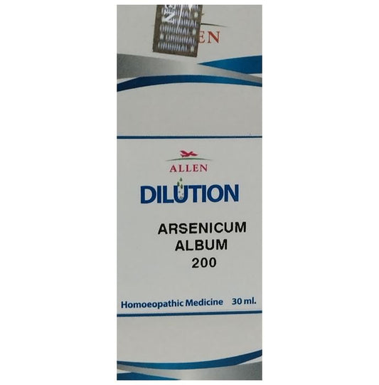 Allen Arsenicum Album Dilution 200
bottle of 30 ml Dilution