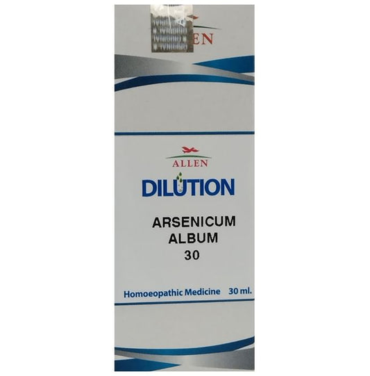 Allen Arsenicum Album Dilution 30
bottle of 30 ml Dilution