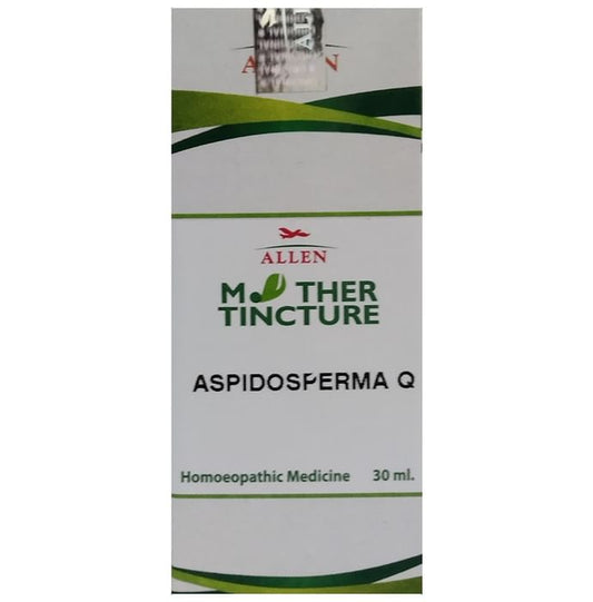 Allen Aspidosperma Mother Tincture Q
bottle of 30 ml Mother Tincture