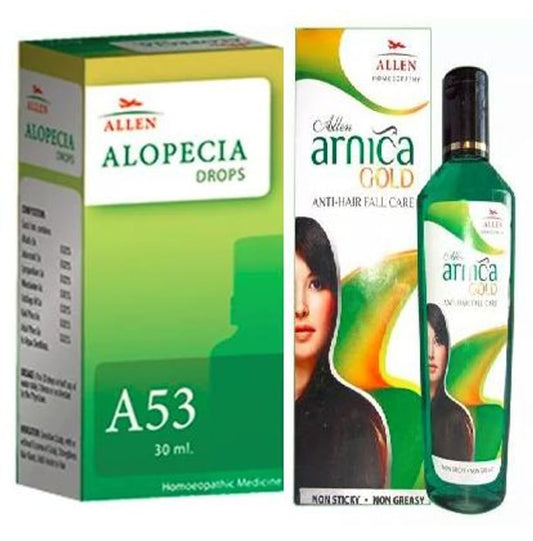 Allen Hair Care Combo (A53 + Arnica Gold Oil)
packet of 1 Kit