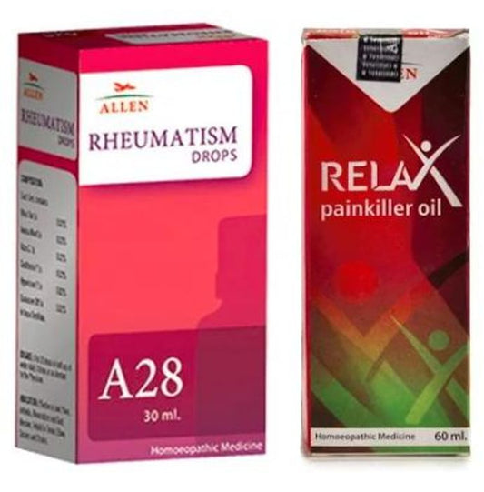 Allen Joint Care Combo (A28 + Relax Pain Killer Oil)
packet of 1 Kit