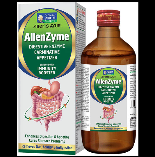 Allen Laboratories Allenzyme Digestive Enzyme Carminative Appetizer
bottle of 450 ml Liquid