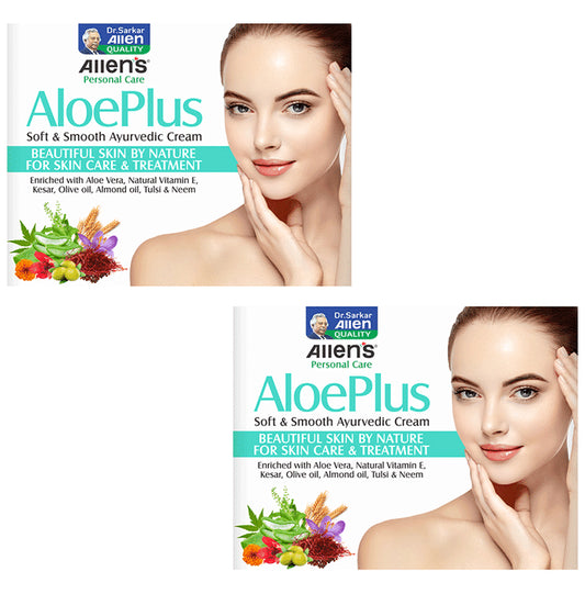 Allen Laboratories Aloe Plus Soft & Smooth Cream (50gm Each)
combo pack of 2 gm Pack