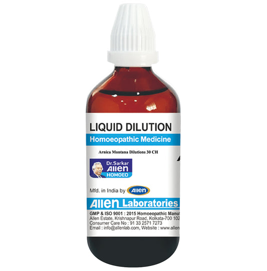 Allen Laboratories Arnica Montana Liquid Dilution 30 CH
bottle of 30 ml Dilution