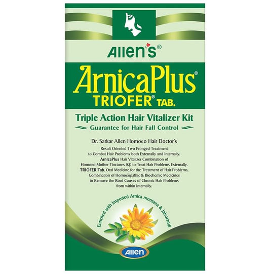 Allen Laboratories Arnica Plus (Hair Vitalizer 100 Ml+ Triofer 50 Tablets) Kit
combo pack of 2 kit