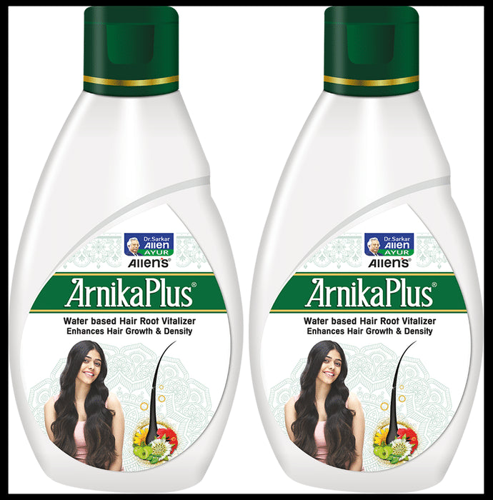 Allen Laboratories Arnika Plus Water Based Hair Root Vitalizer for Enhances Hair Growth & Density (100ml Each)
combo pack of 2 bottles