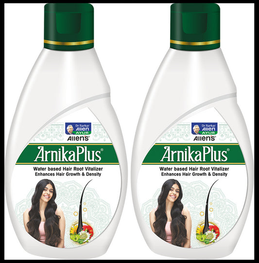 Allen Laboratories Arnika Plus Water Based Hair Root Vitalizer for Enhances Hair Growth & Density (100ml Each)
combo pack of 2 bottles
