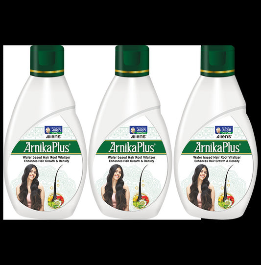 Allen Laboratories Arnika Plus Water Based Hair Root Vitalizer for Enhances Hair Growth & Density (100ml Each)
combo pack of 3 bottles