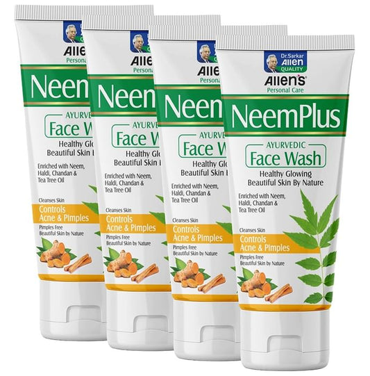 Allen Laboratories Face Wash (100ml Each) Neem Plus
combo pack of 4 Tubes