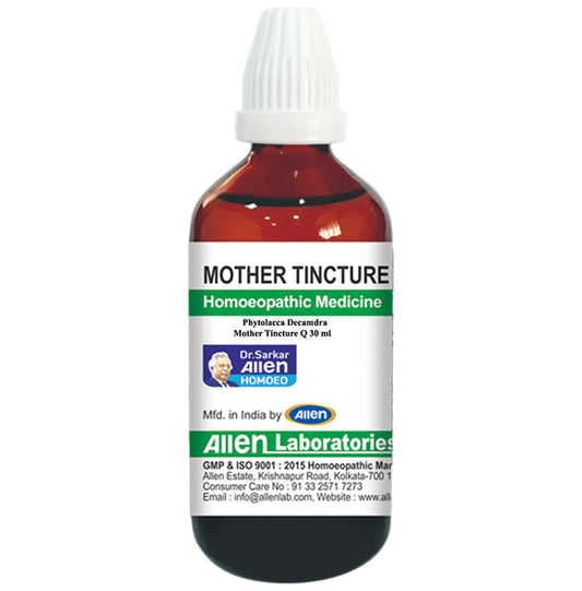 Allen Laboratories Phytolacca Decamdra Mother Tincture Q
bottle of 30 ml Mother Tincture