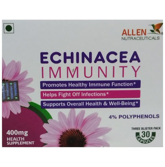 Allen Nutraceutical Echinacea Immunity 4% Polyphenols 400mg Capsule
box of 30 capsules