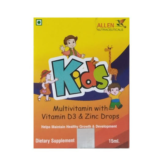 Allen Nutraceutical Kids Multivitamin with Vitamin D3 & Zinc Drop
bottle of 15 ml Drop