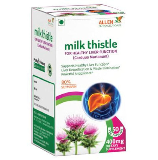 Allen Nutraceutical Milk Thistle 400mg Capsule
box of 50 capsules