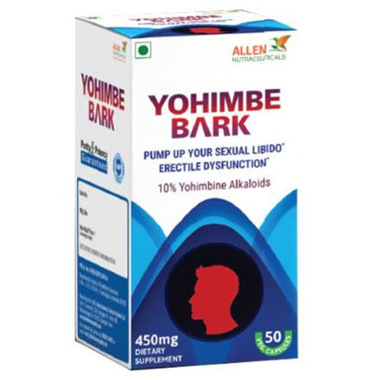 Allen Nutraceutical Yohimbe Bark 450mg Capsule
box of 50 capsules