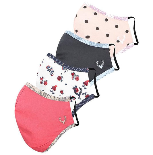 Allen Solly AHMSCRGP837028 Women Mask Free Size Assorted
box of 4 masks