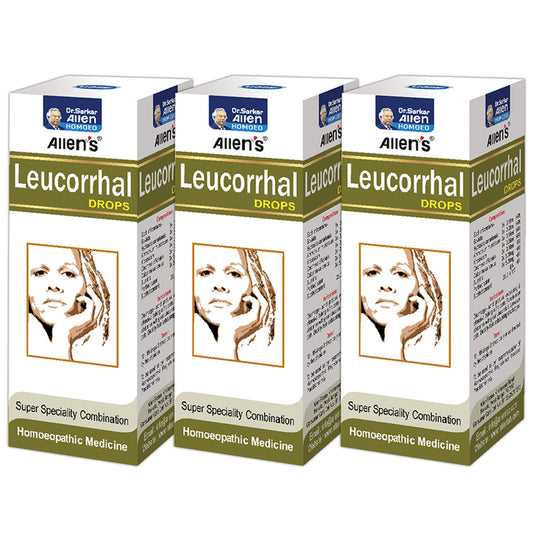 Allen's Leucorrhal Drops (30ml Each)
combo pack of 3 bottles