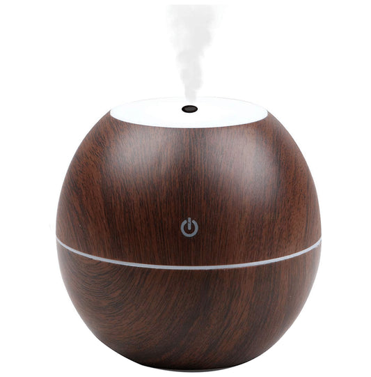 Allin Exporters USB Mini Wooden Ultrasonic Aromatherapy Humidifier (130ml Tank) Black Wood
box of 1 Unit