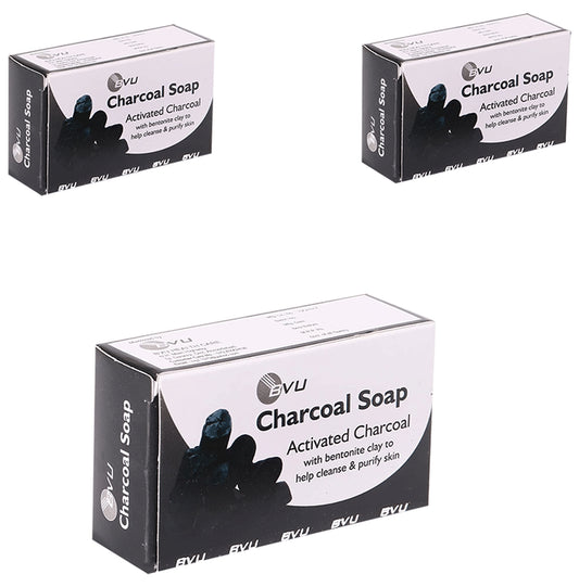 Alloes Activated Charcoal Soap (75gm Each)
combo pack of 3 soaps