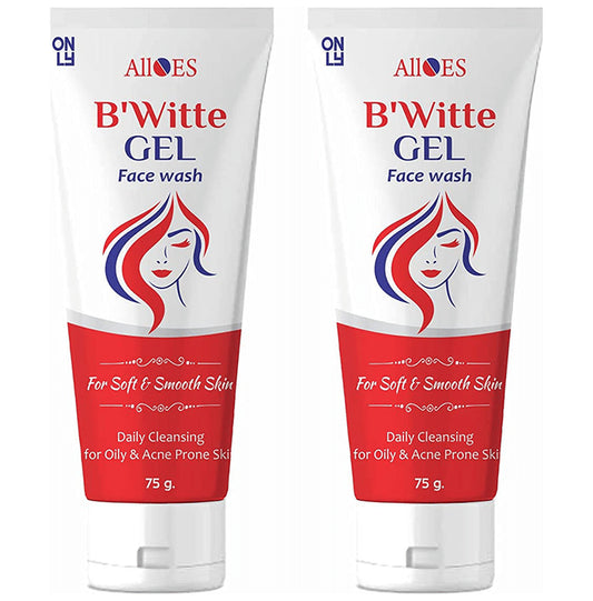 Alloes B'Witte Gel Face Wash with Salicylic Acid for Acne, Pimple (75gm Each)
combo pack of 2 Packs