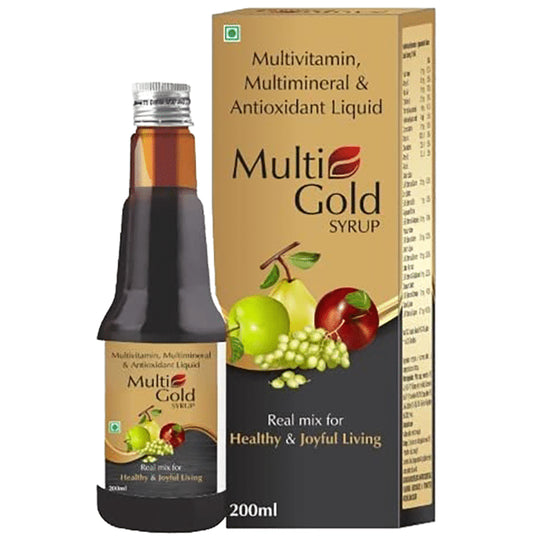 Alloes Multi Gold Multivitamin and Multimineral Syrup
bottle of 200 ml Syrup