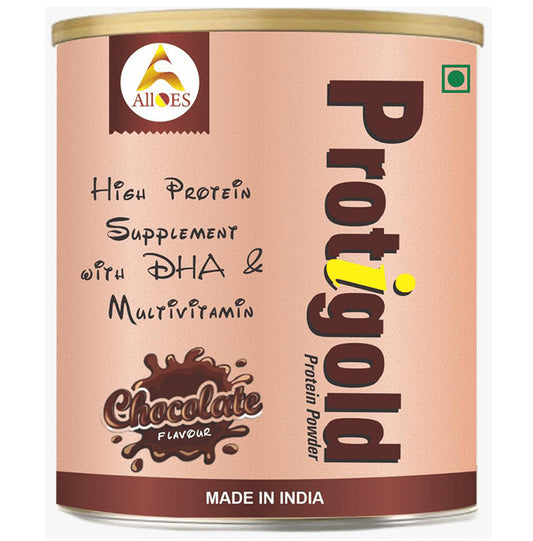 Alloes Protigold Protein Powder Chocolate
Tin of 200 gm Powder
