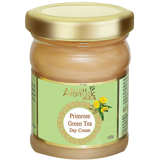 Alluring Aromatic Veda Primrose Green Tea Day Cream
jar of 100 gm Cream