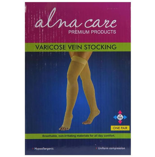 Alna Care Varicose Vein Stocking Large
box of 1 Pair of Stockings