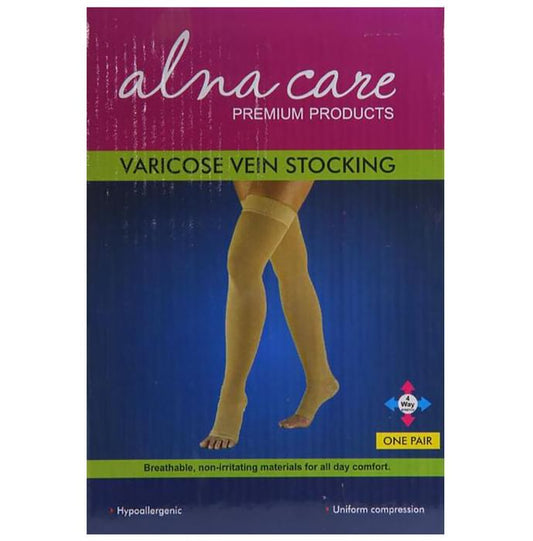 Alna Care Varicose Vein Stocking XL
box of 1 Pair of Stockings