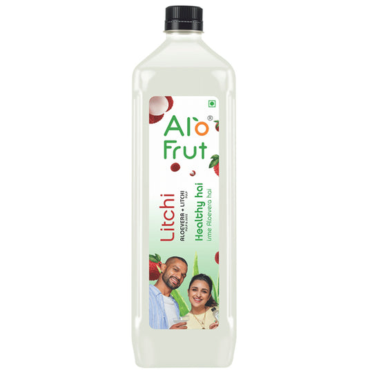 Alo Frut Aloevera + Litchi Juice
bottle of 1 Ltr Juice