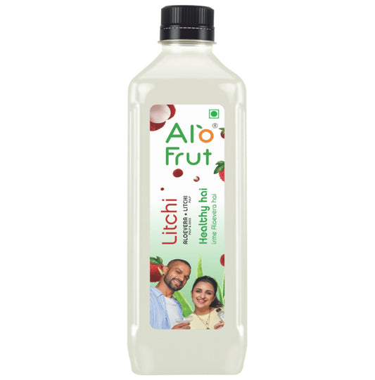 Alo Frut Aloevera + Litchi Juice
bottle of 300 ml Juice