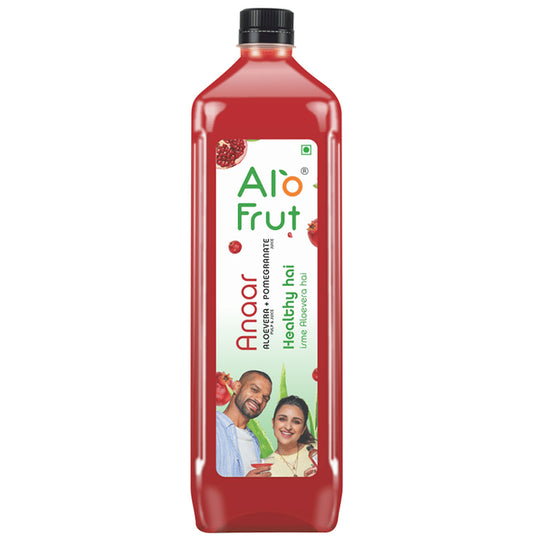 Alo Frut Anaar Aloevera Juice
bottle of 1 Ltr Juice