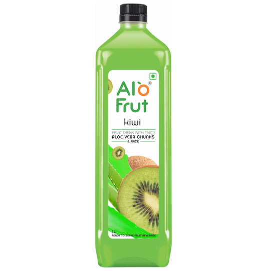 Alo Frut Kiwi Aloevera Chunks & Juice
bottle of 1 Ltr Juice