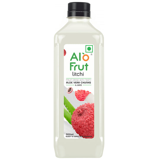 Alo Frut Litchi Aloevera Chunks & Juice
bottle of 300 ml Juice