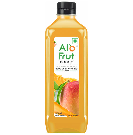 Alo Frut Mango Aloevera Chunks & Juice
bottle of 300 ml Juice