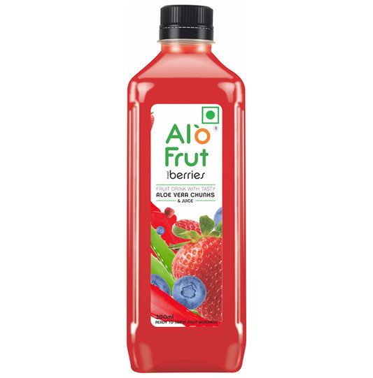 Alo Frut Mixed Berries Aloe Vera Chunks & Juice
bottle of 300 ml Juice